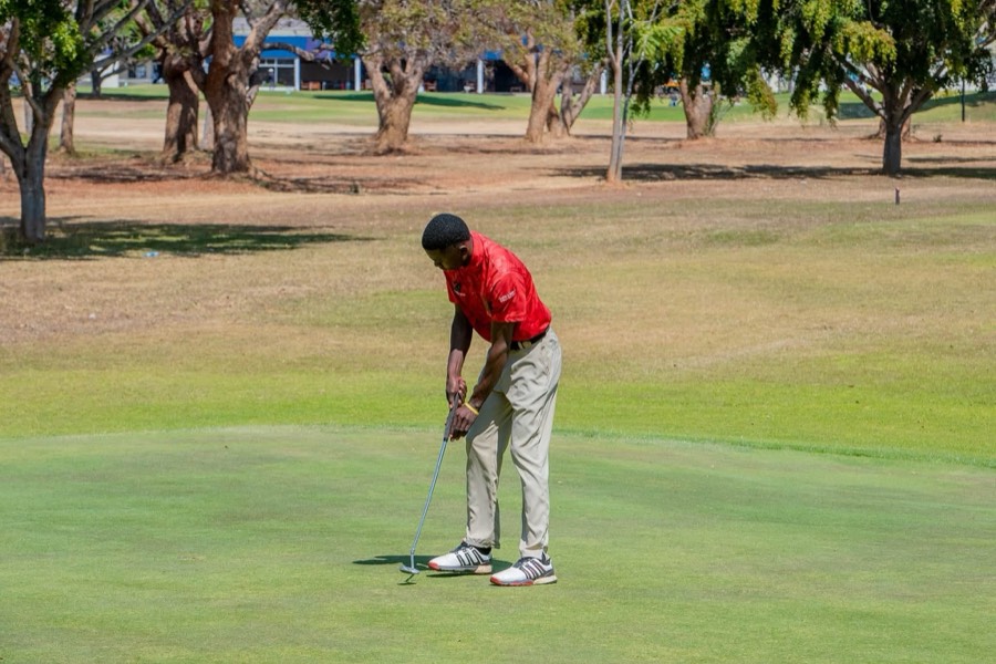 A golfer during a Bogey Free Pro Am Tour round