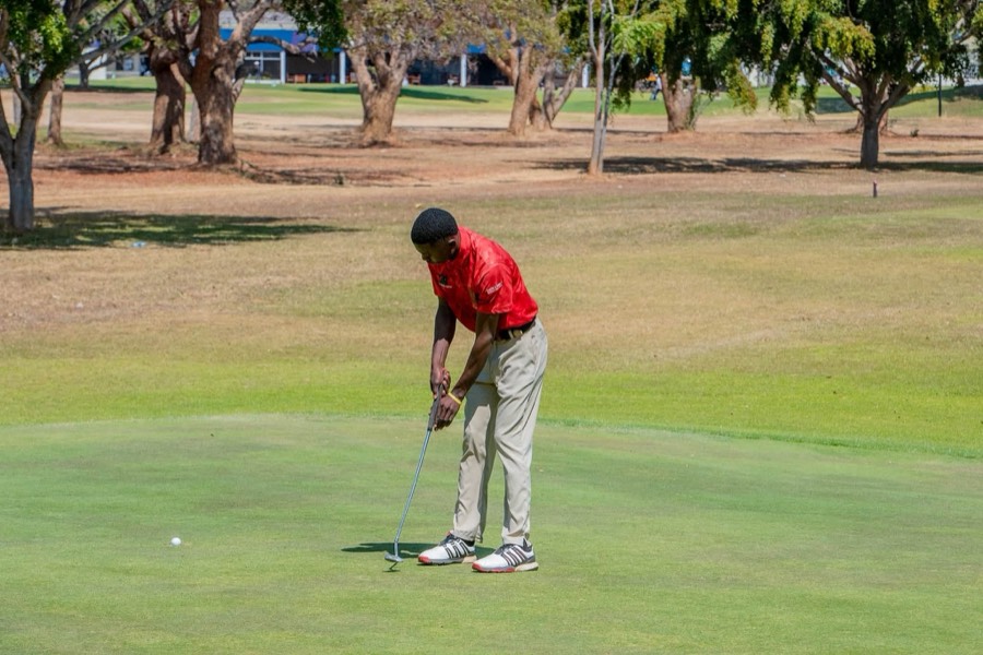A golfer during a Bogey Free Pro Am Tour round