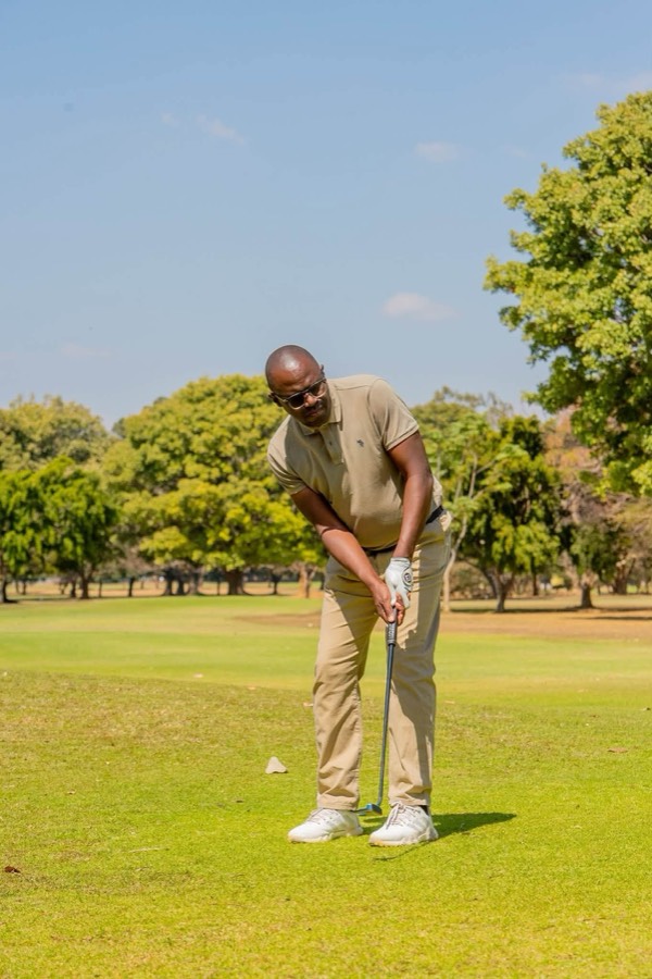 A golfer during a Bogey Free Pro Am Tour round