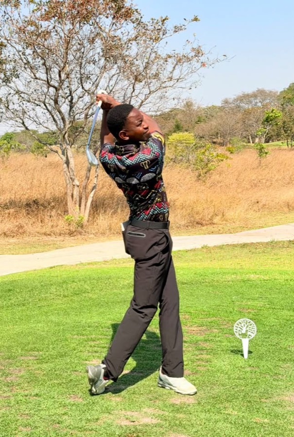A golfer during a Bogey Free Pro Am Tour round