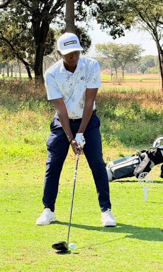 A golfer during a Bogey Free Pro Am Tour round