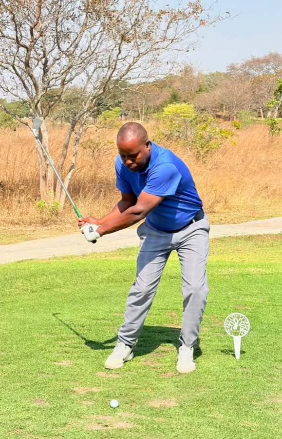 A golfer during a Bogey Free Pro Am Tour round