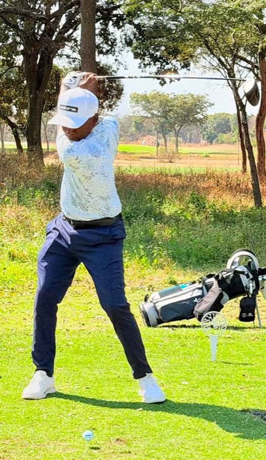 A golfer during a Bogey Free Pro Am Tour round