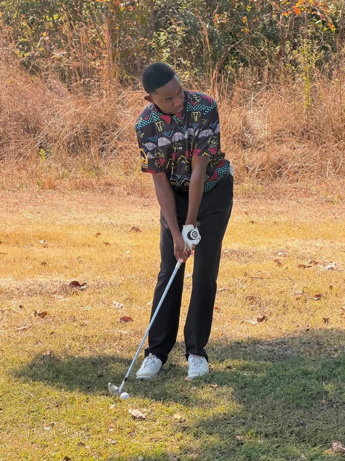 A golfer during a Bogey Free Pro Am Tour round
