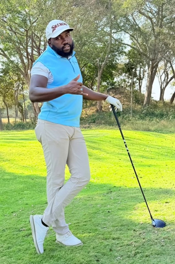 A golfer during a Bogey Free Pro Am Tour round