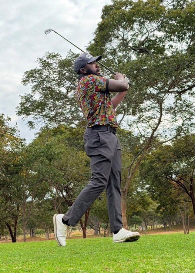 A golfer during a Bogey Free Pro Am Tour round