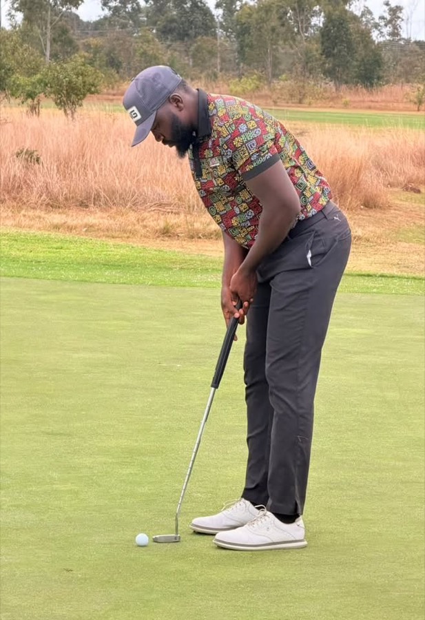 A golfer during a Bogey Free Pro Am Tour round
