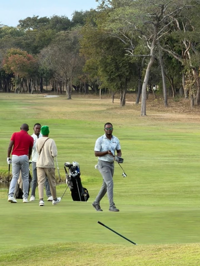 A golfer during a Bogey Free Pro Am Tour round