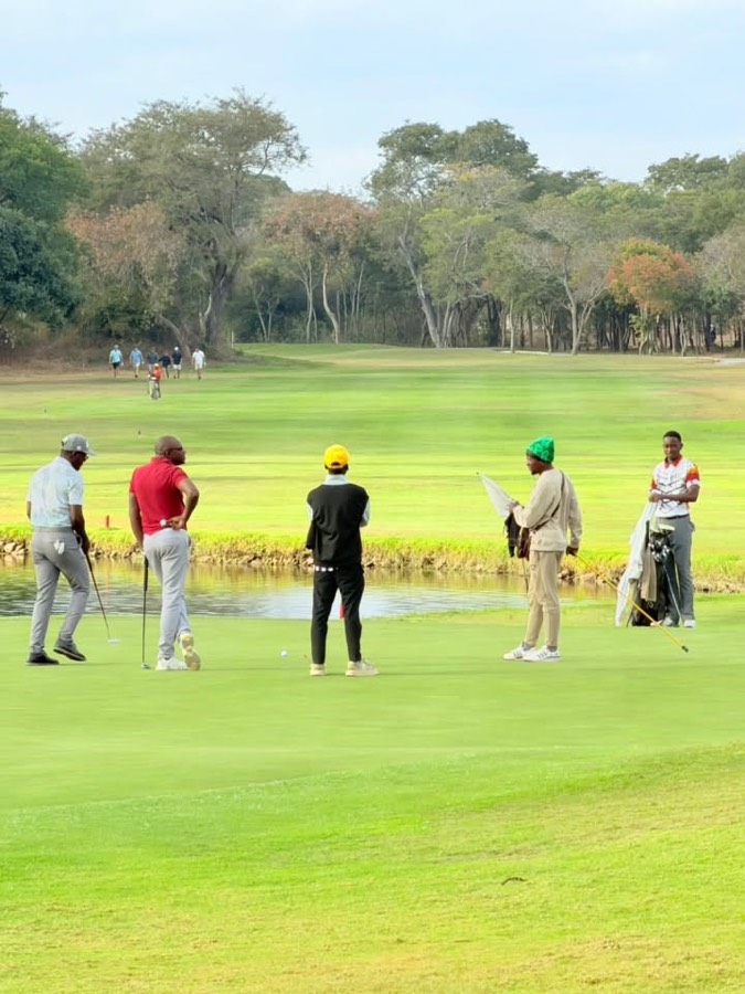 A golfer during a Bogey Free Pro Am Tour round