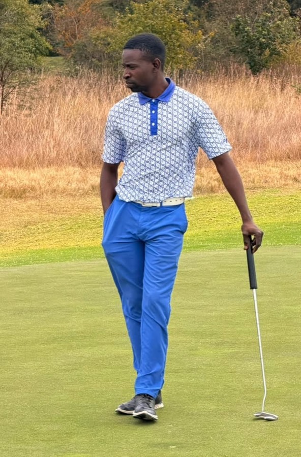 A golfer during a Bogey Free Pro Am Tour round