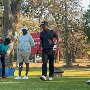 Players waiting on the tee at Lusaka Golf Club